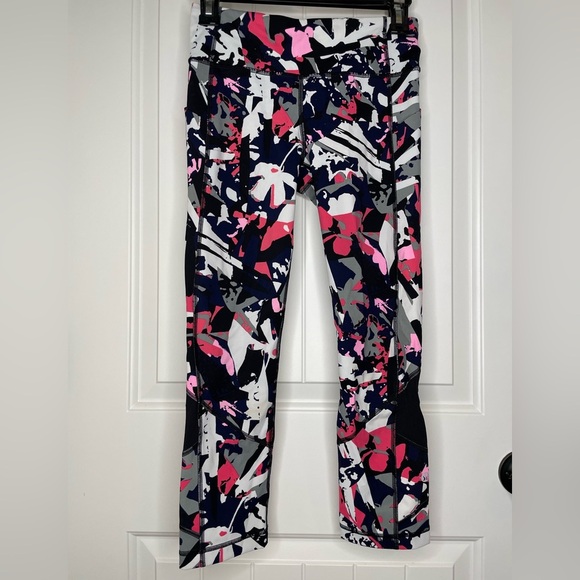 Lululemon Pace Rival Crop 22" Leggings Pop Cut Boom Juice Sculpt Lux Size 4 - Picture 4 of 6